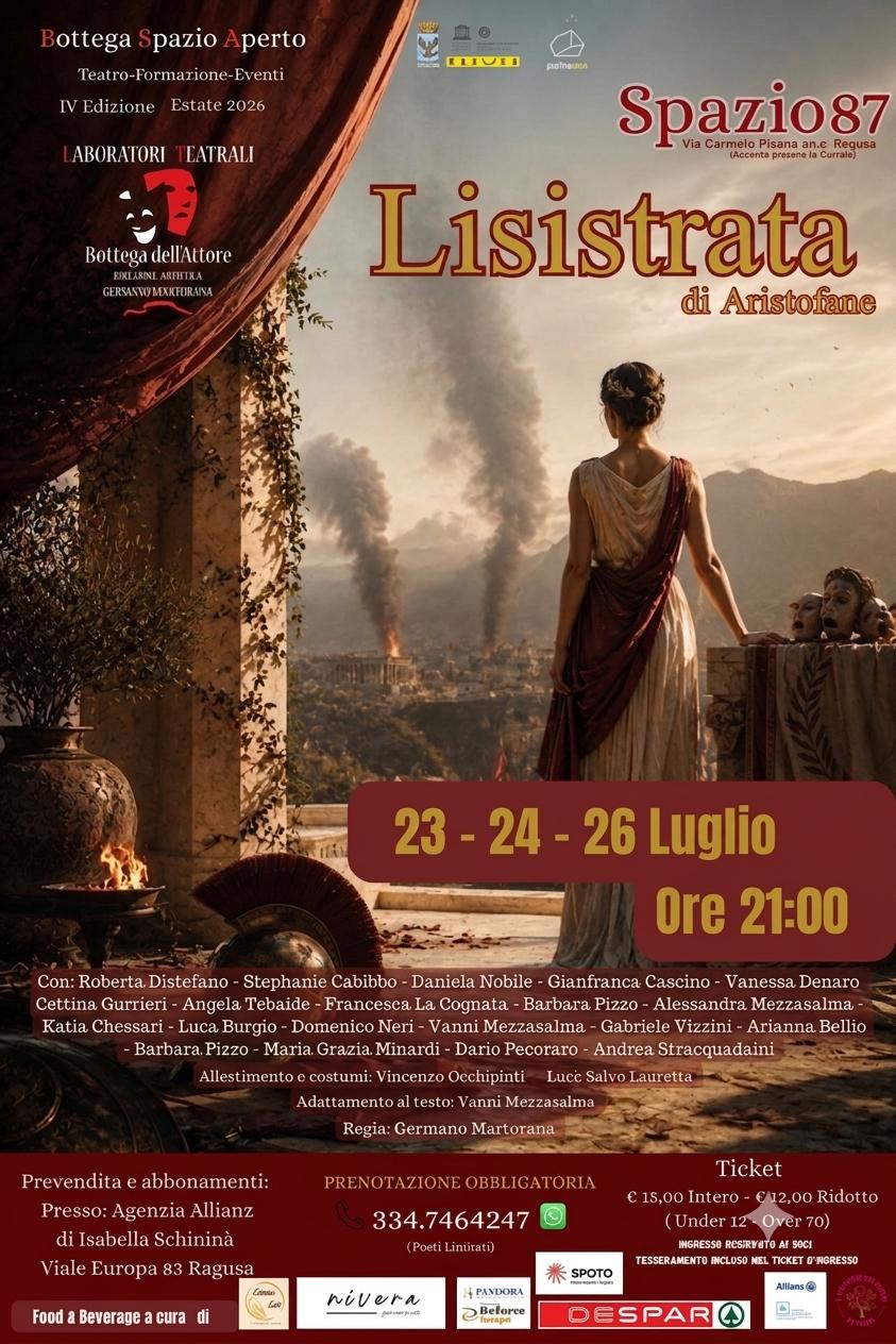 Locandina di Lisistrata di Aristofane